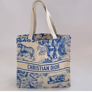 Christian Dior DIORIVIERA Canvas Large Tote, Navy. New in the package